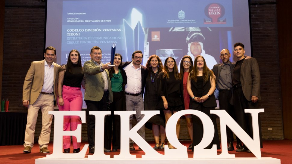 Codelco Ventanas recibió premio Eikon Chile a la Excelencia en la Comunicación Corporativa