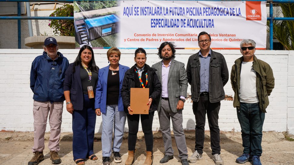 Codelco División Ventanas inicia proyecto de piscina pedagógica para Liceo Politécnico de Quintero