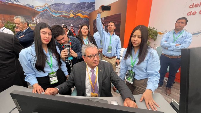 Bernardo Fontaine participa en inauguración de Exponor 2026, instancia en que Codelco exhibe adelantos tecnológicos