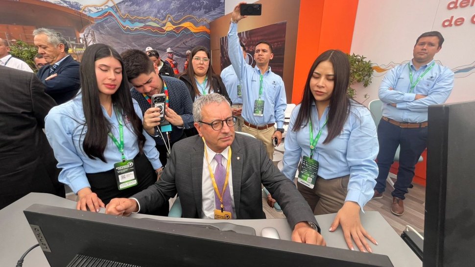 Bernardo Fontaine participa en inauguración de Exponor 2026, instancia en que Codelco exhibe adelantos tecnológicos