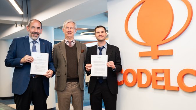 Codelco e instituto francés CEA-Liten sellan acuerdo de desarrollo tecnológico para impulsar la electrificación de la minería subterránea